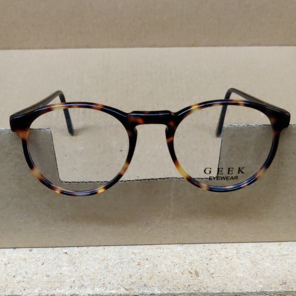 Unisex Geek Eyewear Frame 50-20-145 Tortoise - Picture 3 of 3